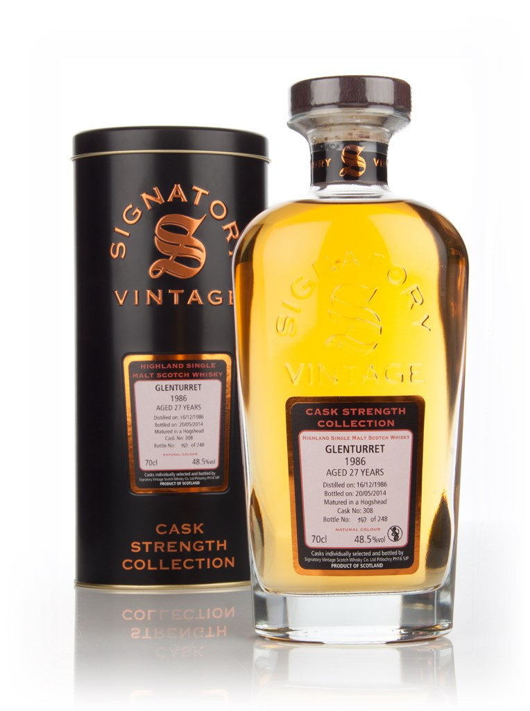 Glenturret 27 Year Old 1986 (cask 308) - Cask Strength Collection (Signatory) 70cl