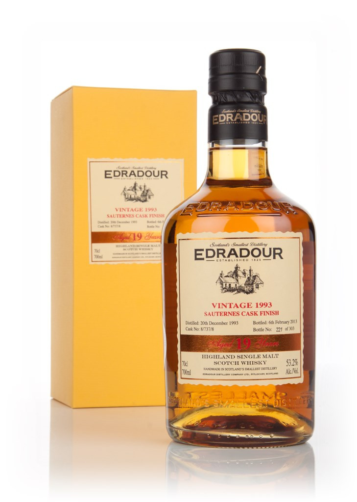 Edradour 19 Year Old 1993 (cask 8/737/8) Sauternes Cask Finish 70cl