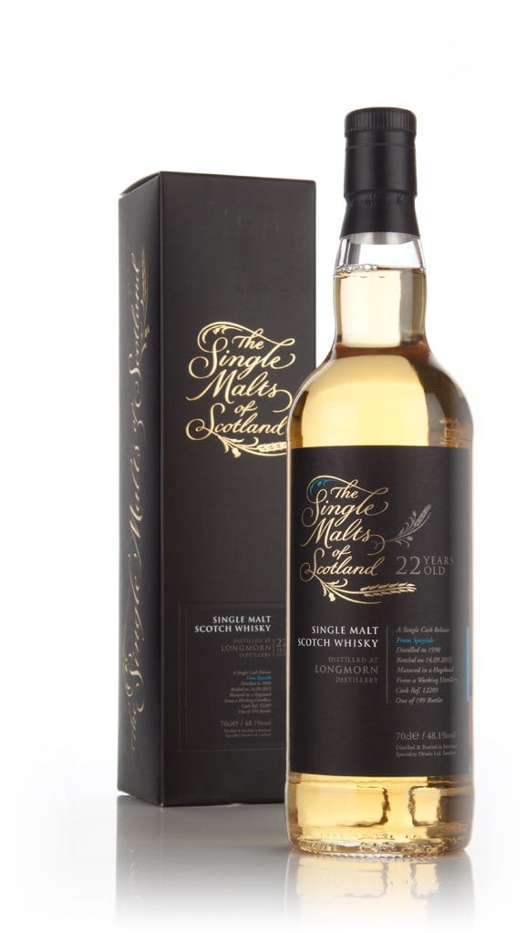 Longmorn 22 Year Old 1990 (cask 12289) - Single Malts of Scotland (Speciality Drinks) 70cl