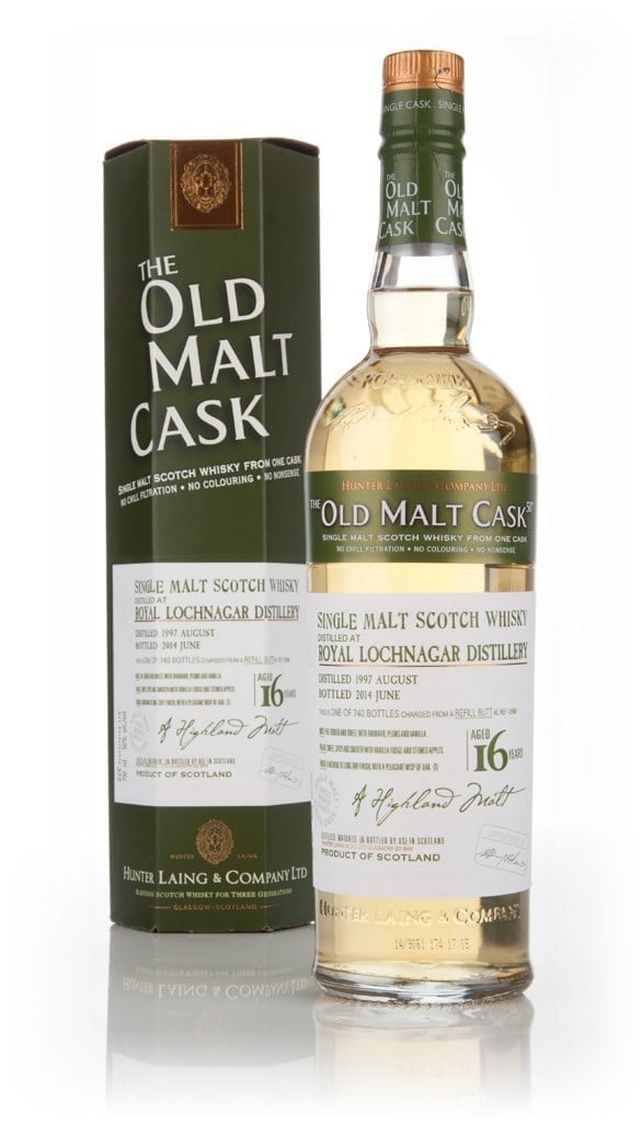 Royal Lochnagar 16 Year Old 1997 (cask 10588) - Old Malt Cask  (Hunter Laing) 70cl