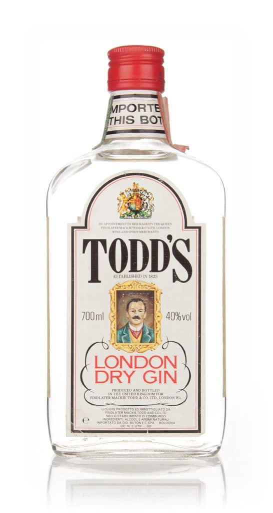 Todd’s London Dry Gin - 1980s 70cl