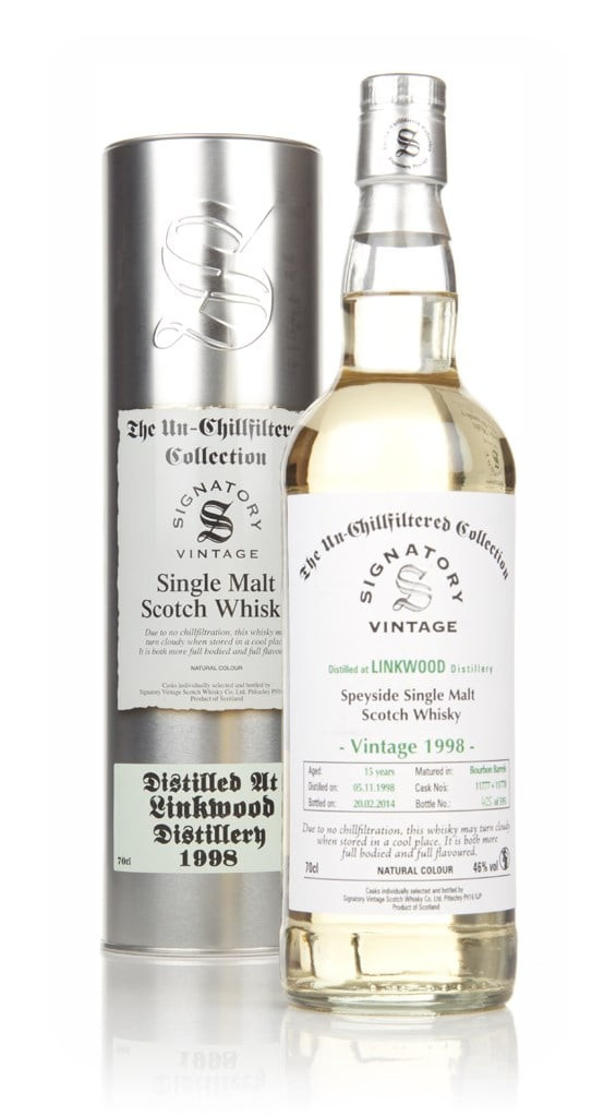 Linkwood 15 Year Old 1998 (casks 11777+11778) - Un-Chillfiltered (Signatory) 70cl