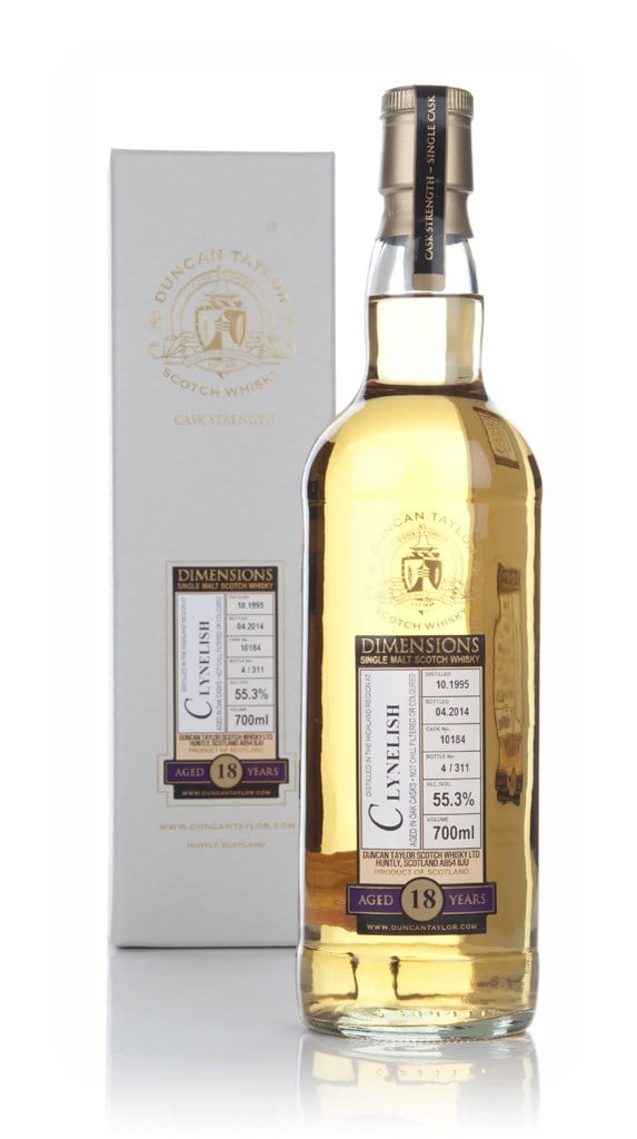 Clynelish 18 Year Old 1995 (cask 10184) - Dimensions (Duncan Taylor) 70cl