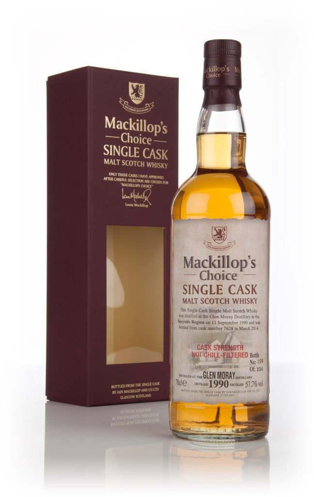 Glen Moray 23 Year Old 1990 (cask 7628) - Mackillop's Choice 70cl