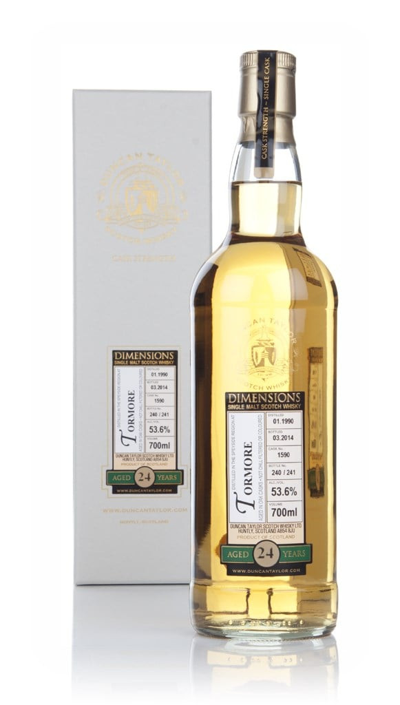 Tormore 24 Year Old 1990 (cask 1590) - Dimensions (Duncan Taylor) 70cl