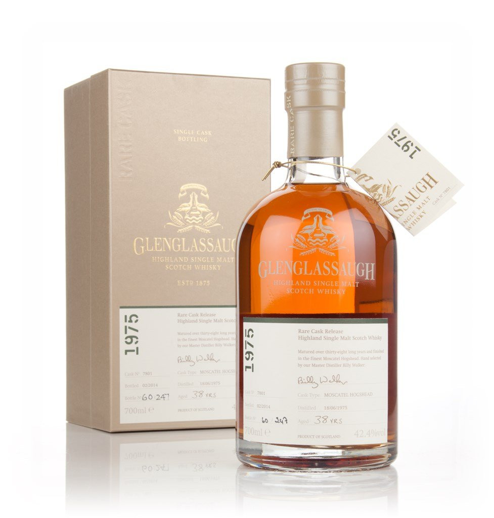 Glenglassaugh 38 Year Old 1975 (cask 7801) - Moscatel Cask Finish - Rare Cask Release Batch 1 70cl