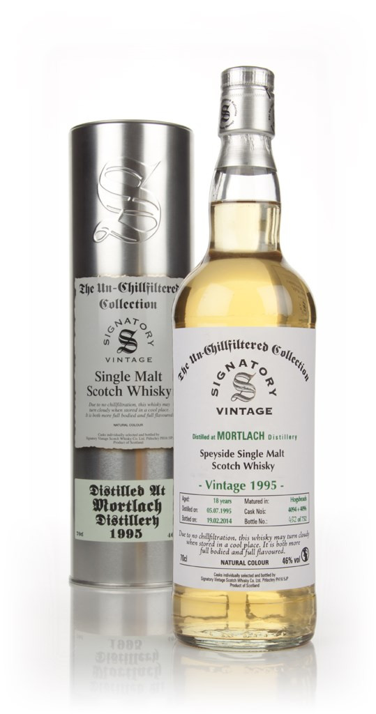 Mortlach 18 Year Old 1995 (casks 4094+4096) - Un-Chillfiltered (Signatory)