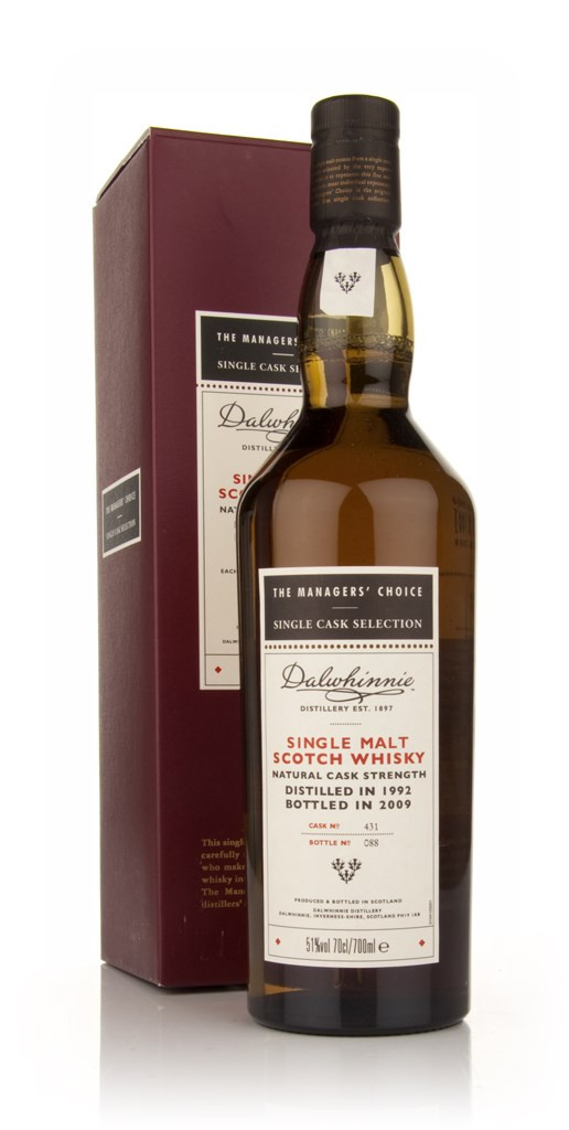 Dalwhinnie 1992 (bottled 2009) - Managers Choice