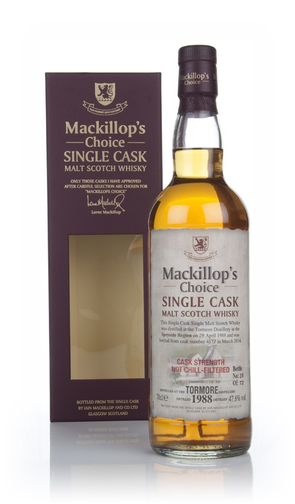 Tormore 27 Year Old 1988 (cask 4177) - Mackillop's Choice 70cl