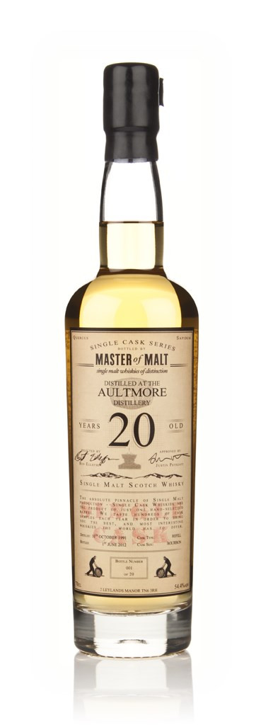 Aultmore 20 Year Old 1991 - Single Cask (Master of Malt) 70cl
