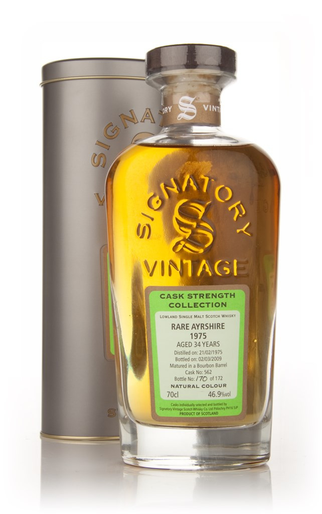 Rare Ayrshire (Ladyburn) 34 Year Old 1975 (cask 562) - Cask Strength Collection (Signatory) 70cl