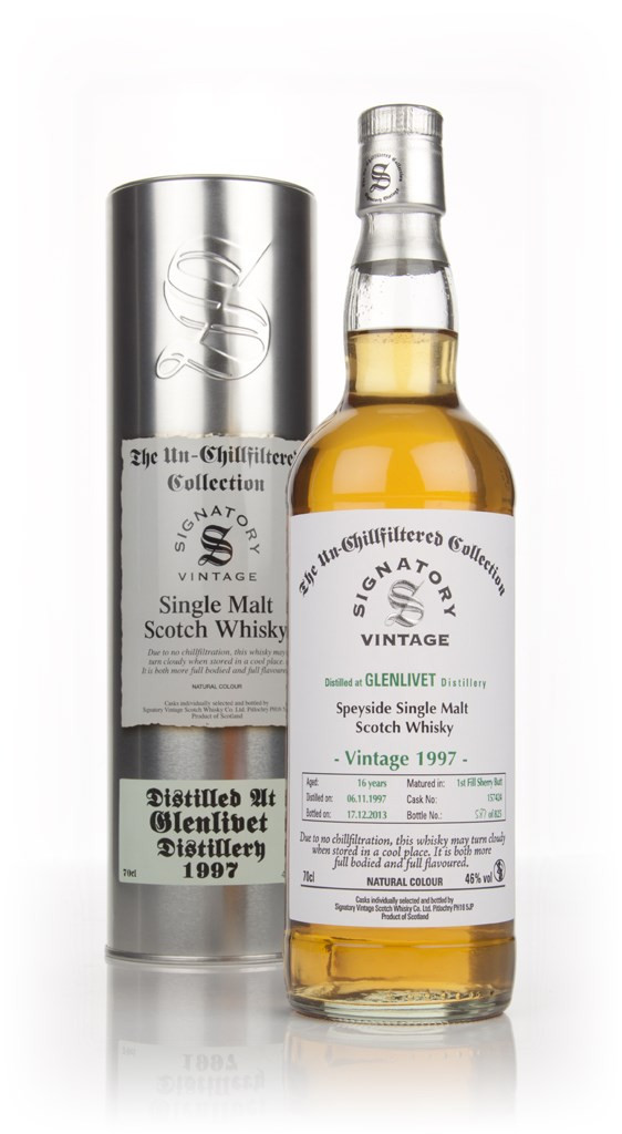 Glenlivet 16 Year Old 1997 (cask 157424) - Un-Chillfiltered (Signatory) 70cl