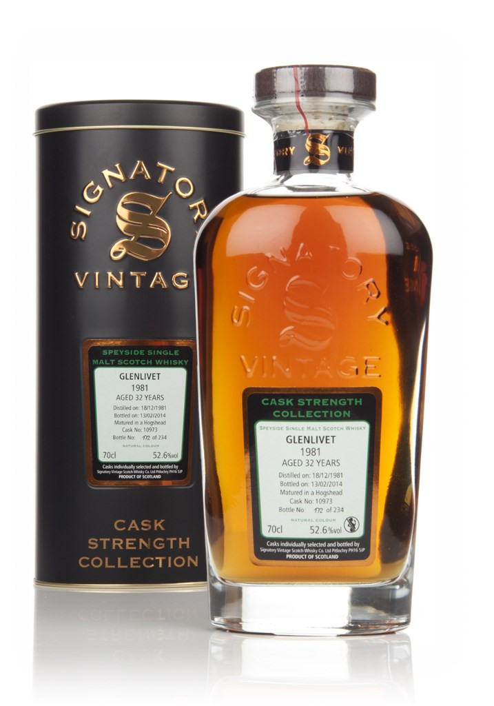 Glenlivet 32 Year Old 1981 (cask 10973) - Cask Strength Collection (Signatory) 70cl