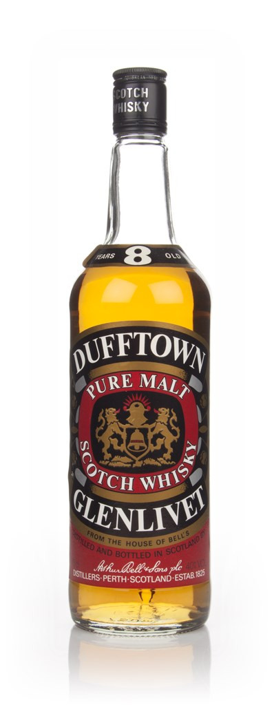 DUFFTOWN GLENLIVET 8年 スコッチウイスキー 750ml Dufftown Glenlivet 8 Year Old - 1980s (Without Presentation Tube