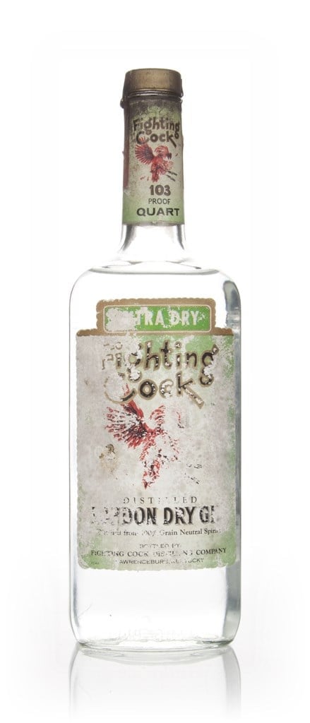 Fighting Cock London Dry Gin - 1960s 95cl