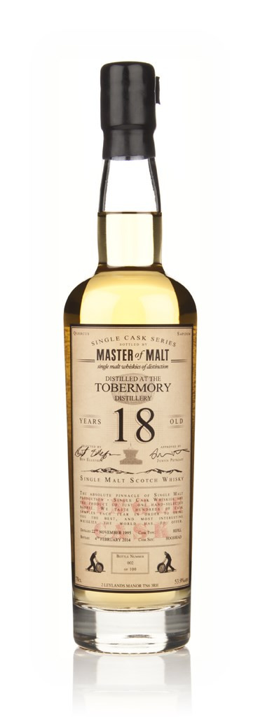 Tobermory 18 Year Old 1995 - Single Cask (Master of Malt) 70cl