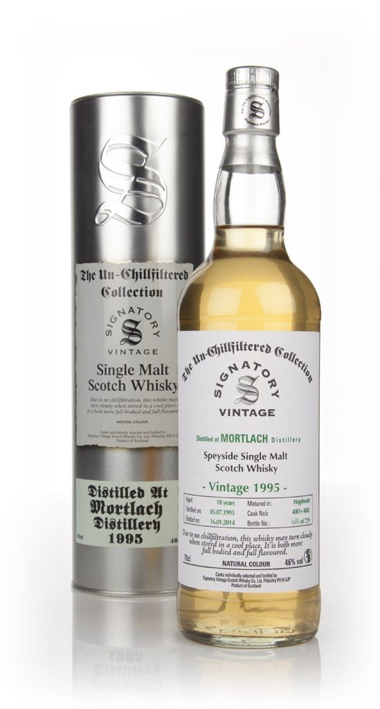 Mortlach 18 Year Old 1995 (cask 4081+4082) - Un-Chillfiltered (Signatory) 70cl