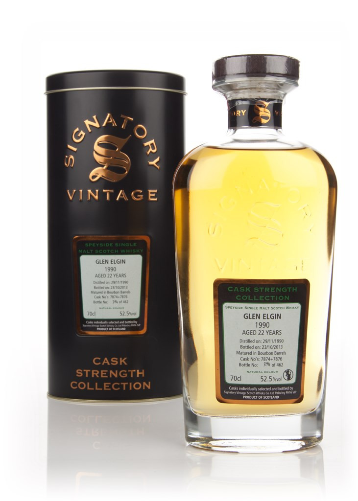 Glen Elgin 22 Year Old 1990 (cask 7874+7876) - Cask Strength Collection (Signatory) 70cl