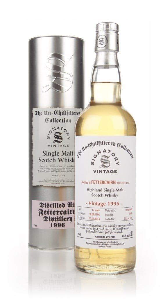 Fettercairn 17 Year Old 1996 (cask 4348) - Un-Chillfiltered (Signatory) 70cl
