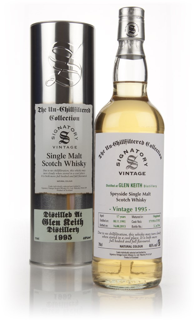 Glen Keith 17 Year Old 1995 (casks 171191+171192) - Un-Chillfiltered (Signatory) 70cl