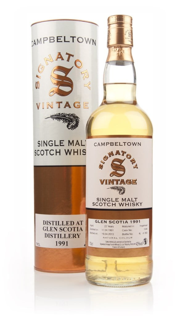 Glen Scotia 22 Year Old 1991 (cask 1046) (Signatory) 70cl