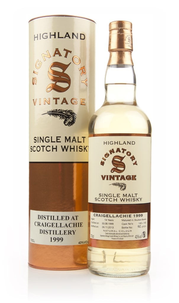 Craigellachie 14 Year Old 1999 (cask 148+149) (Signatory) 70cl
