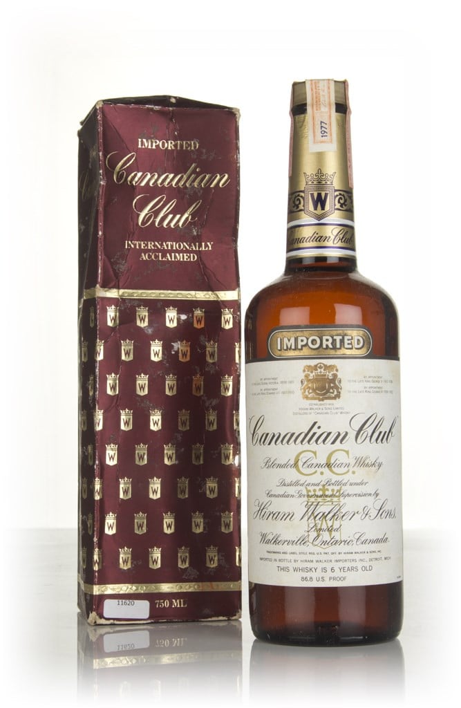 Canadian Club 6 Year Old Whisky - 1977-1983 (with Presentation Box) 75cl