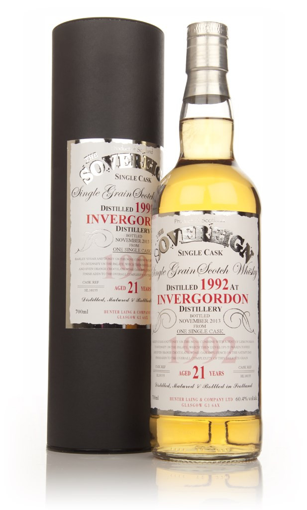 Invergordon 21 Year Old 1992 (cask 10155) - The Sovereign (Hunter Laing) 70cl