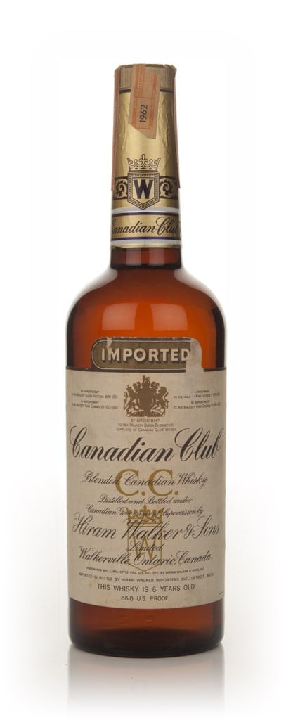 Canadian Club 6 Year Old Whisky - 1962 75cl