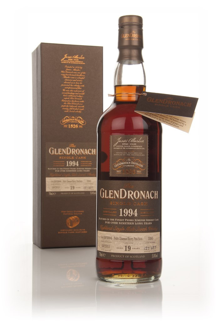 The GlenDronach 19 Year Old 1994 (cask 3385) - PX Sherry Puncheon 70cl