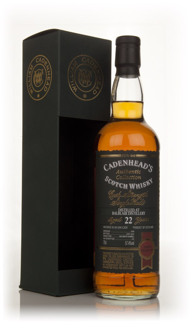 Balblair 22 Year Old 1990 - Authentic Collection (WM Cadenhead) 70cl