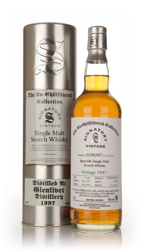 Glenlivet 16 Year Old 1997 (cask 157420) - Un-Chillfiltered (Signatory) 70cl