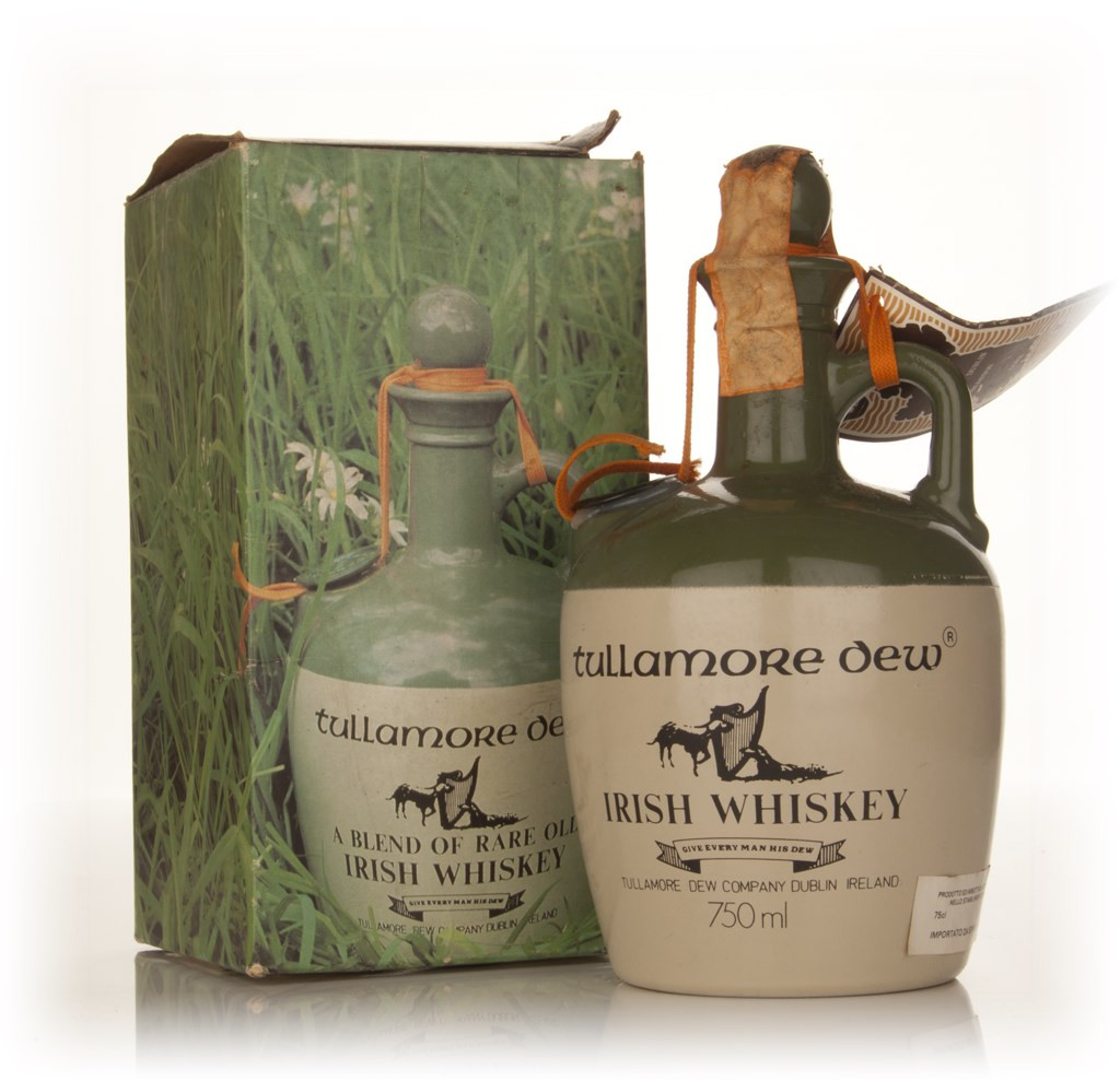 Tullamore Dew Ceramic Jug with Box - 1970s 75cl