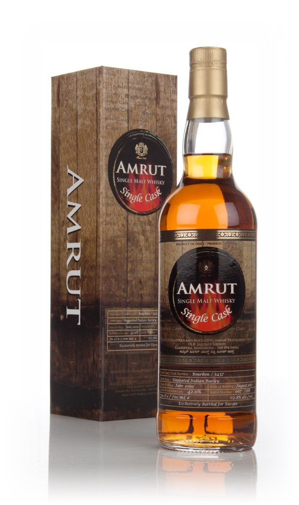 Amrut 2009 (cask 3437 - bottled 2013) - Single Cask (Ex-Bourbon Cask Finish) 70cl