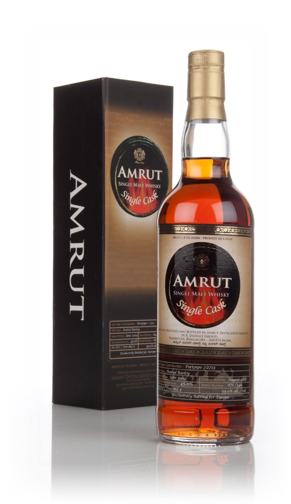 Amrut Peated 2009 (cask 2713 - bottled 2013) - Single Cask (Port Pipe Finish) 70cl