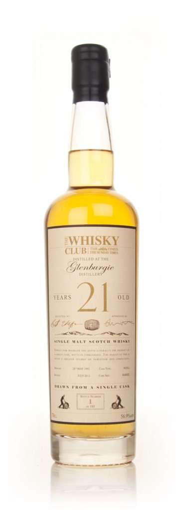 Glenburgie 21 Year Old 1992 (The Whisky Club) 70cl