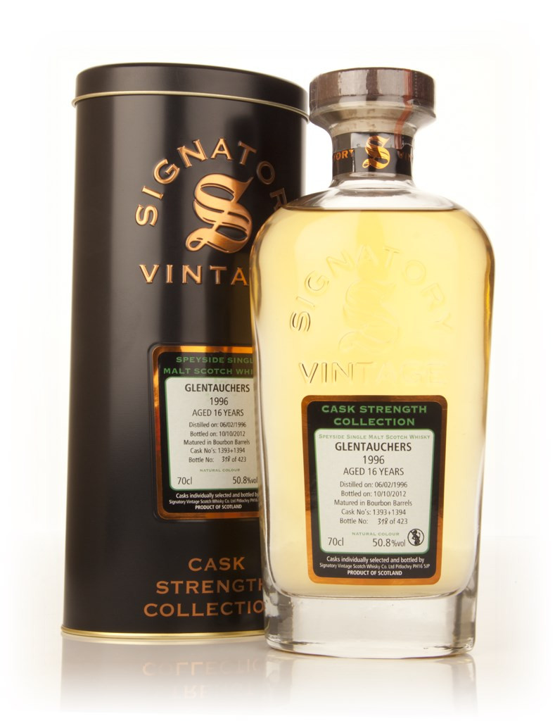 Glentauchers 16 Year Old 1996 (casks 1393+1394) - Cask Strength Collection (Signatory) 70cl