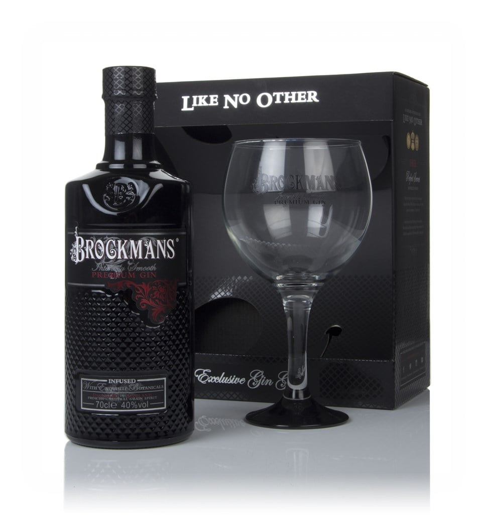 Brockmans Intensely Smooth Gin Gift Pack with Glass 70cl