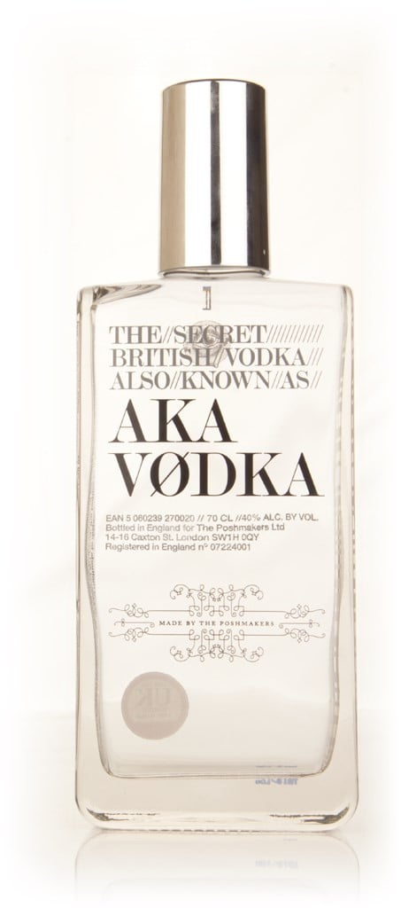 The Secret British Vodka also known as AKA Vodka 70cl