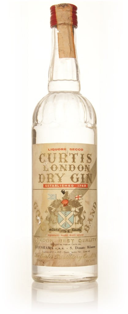 Curtis London Dry Gin - 1960s 75cl