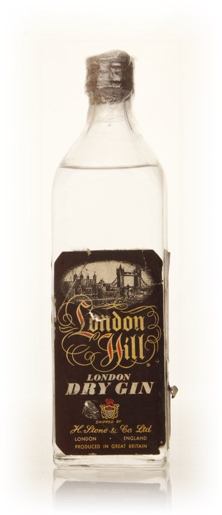 London Hill Dry Gin - 1960s 75cl