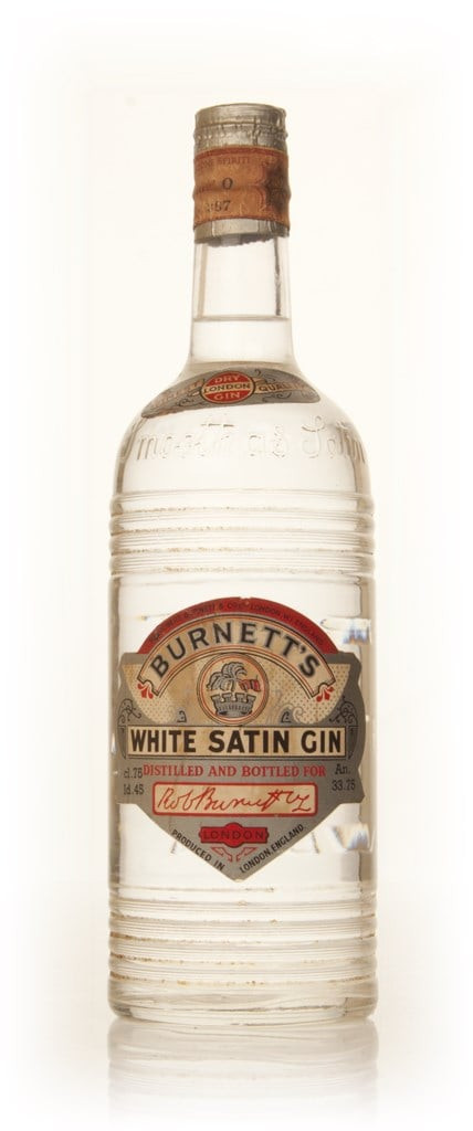 Burnett’s White Satin London Dry Gin - 1950s 75cl