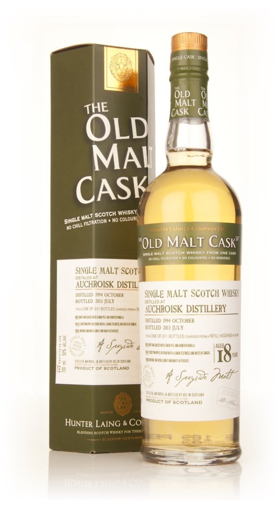 Auchroisk 18 Year Old 1994 (cask 9877) - Old Malt Cask (Hunter Laing) 70cl