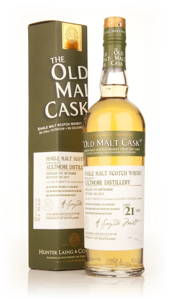 Aultmore 21 Year Old 1991 (cask 9869) - Old Malt Cask (Hunter Laing) 70cl