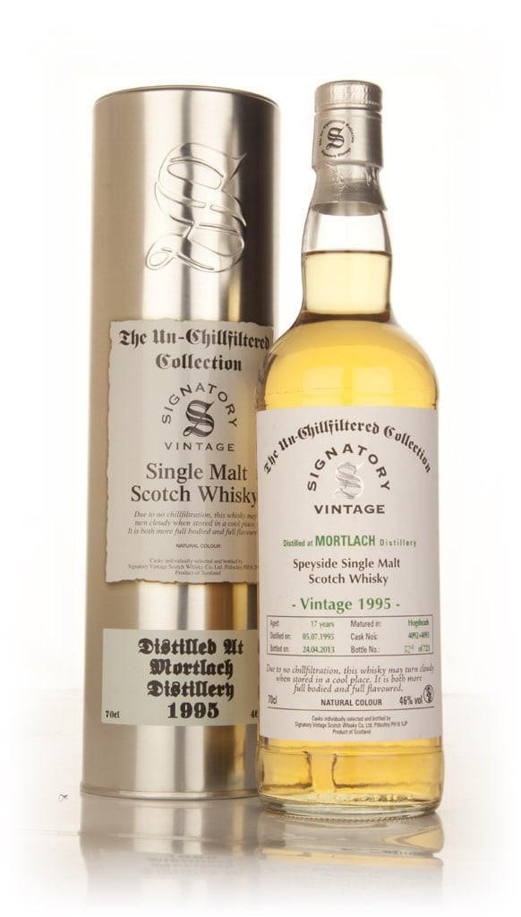 Mortlach 17 Year Old 1995 (casks 4092+4093) - Un-Chillfiltered (Signatory) 70cl