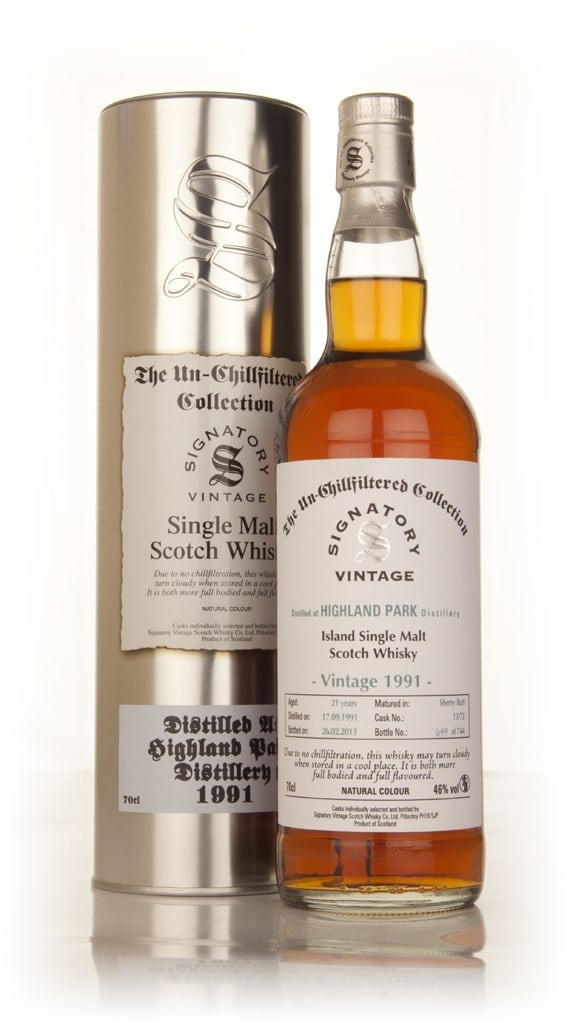 Highland Park 21 Year Old 1991 (cask 13/72) - Un-Chillfiltered Collection (Signatory) 70cl