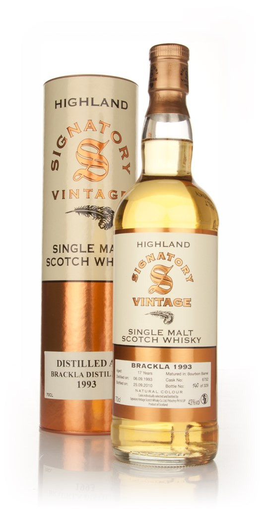 Brackla 17 Year Old 1993 (Signatory) 70cl