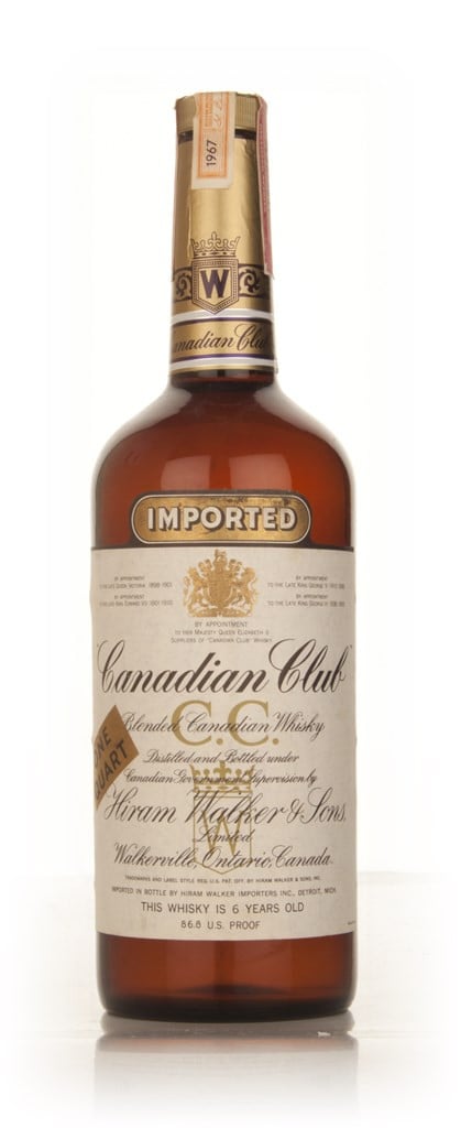 Canadian Club 6 Year Old Whisky 1l - 1967 100cl