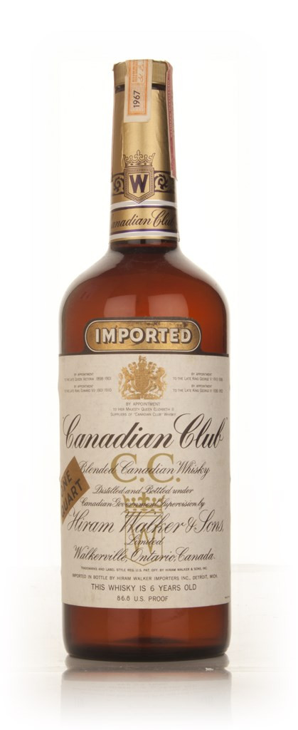 Canadian Club 6 Year Old Whisky 1l - 1967 100cl | Master Of Malt