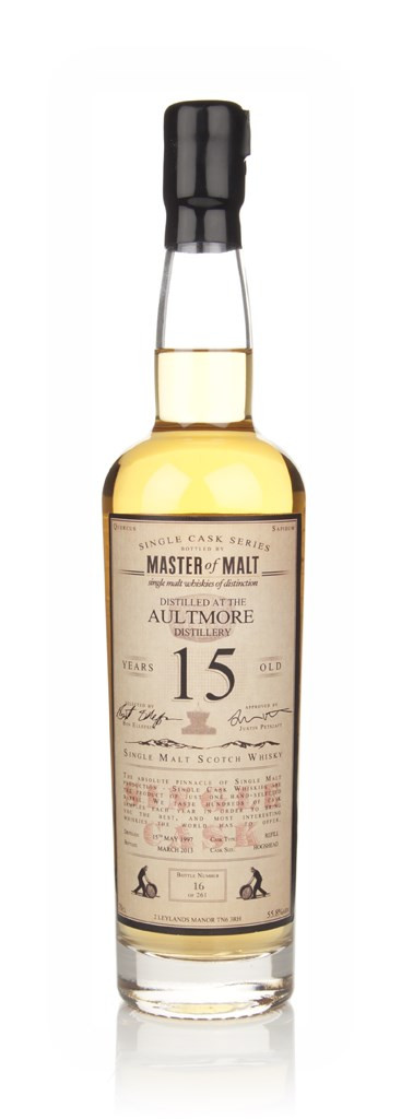 Aultmore 15 Year Old 1997 - Single Cask (Master of Malt) 70cl